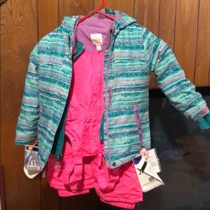 Girls 3 piece snow suit